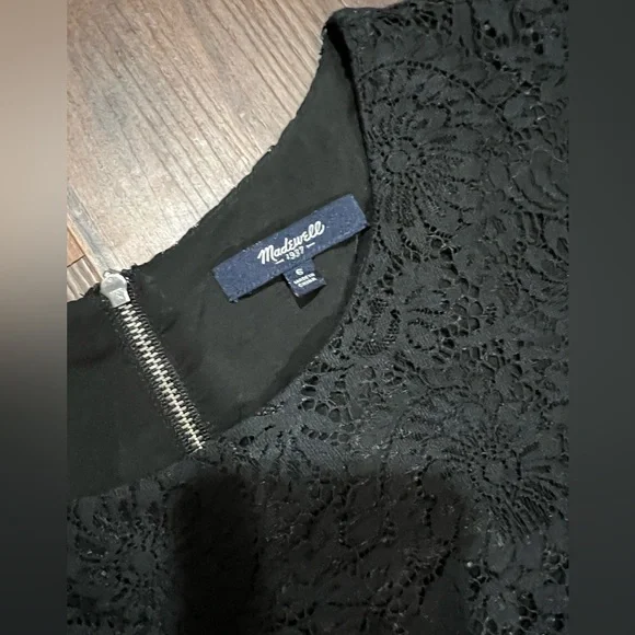 Madewell Black Lace Mini Dress - Picture 4 of 4